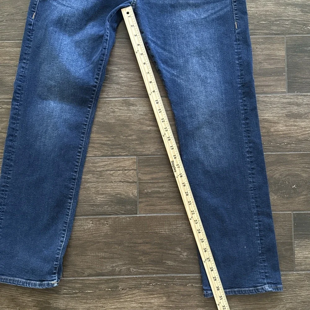 True Religion Ricky Jeans Men 36x31 Dark Wash Blue Relaxed Straight Stretch